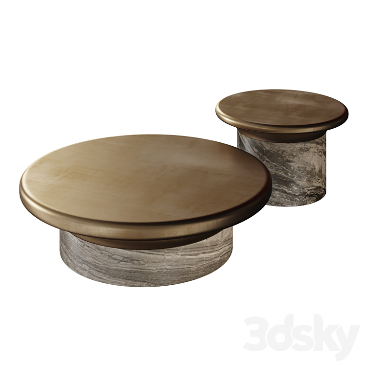 Coffee tables ENNE SUSPENCE 3DS Max Model - thumbnail 1