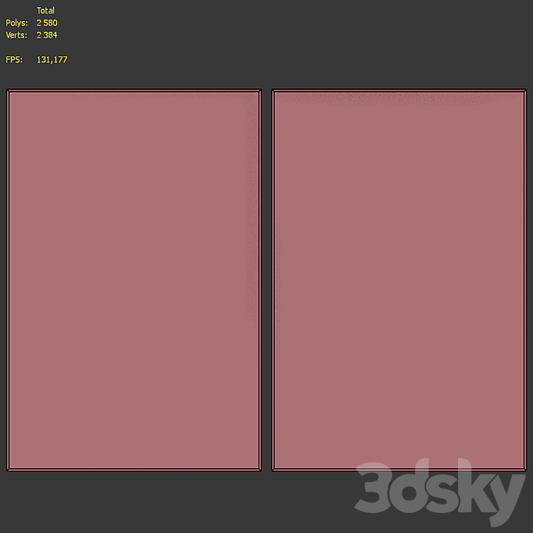 Picture Frame Set 468 Frame 3D model