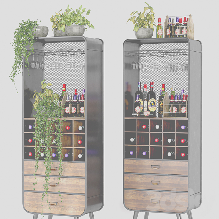 wine_shelf_n1 3D Model