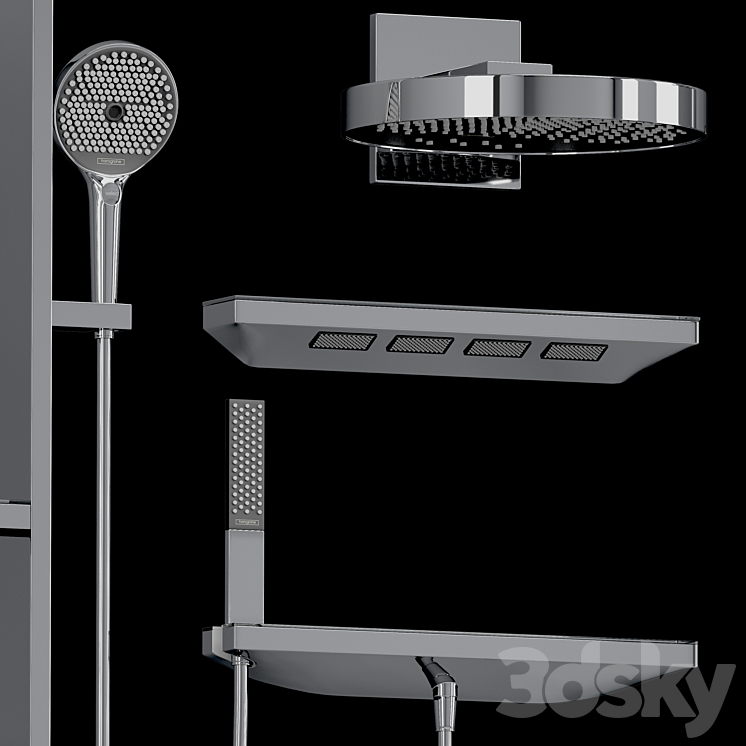 Hansgrohe set Rainfinity Metropol - Faucet - 3D model