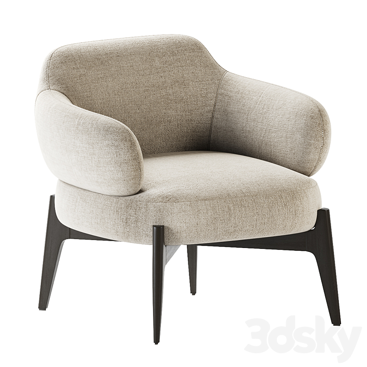 Sign Armchair Marelli 3DS Max Model - thumbnail 1
