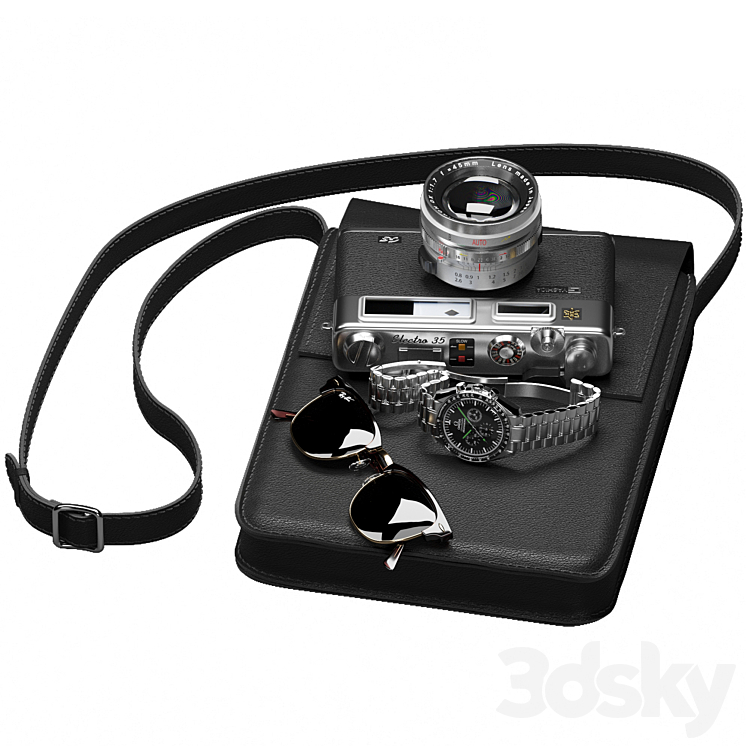 Set of men's accessories Free Download