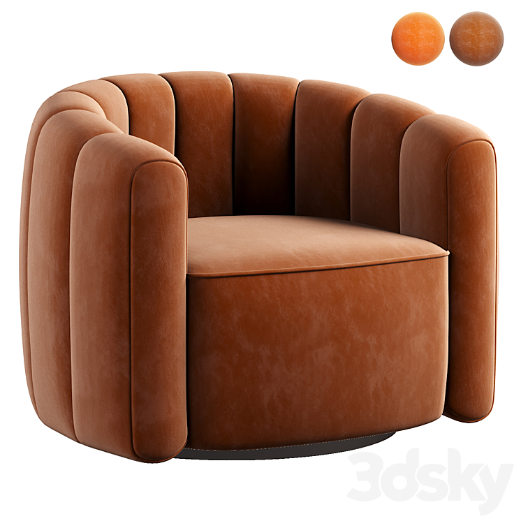 Fitz russet on sale swivel chair
