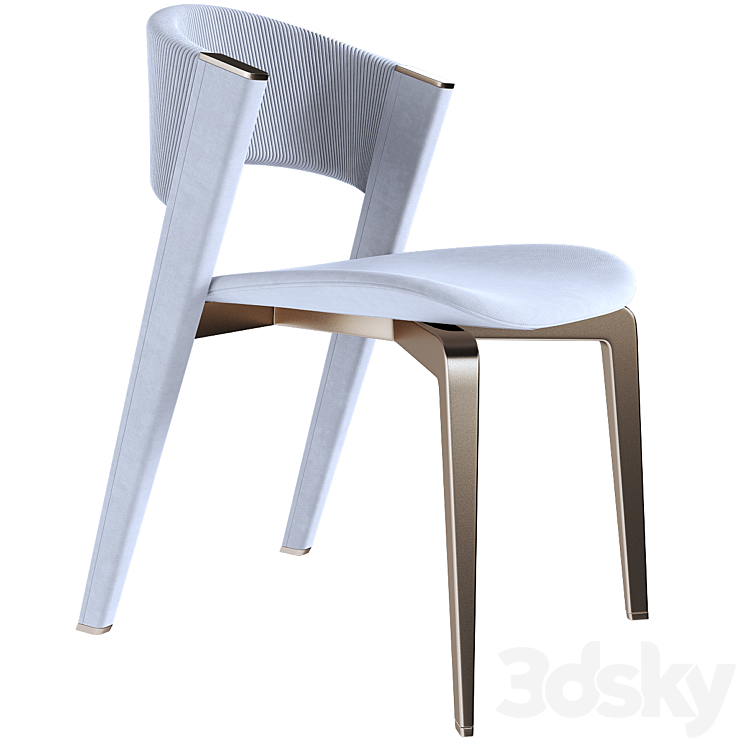 Lisbona arm chair 3DS Max Model - thumbnail 1