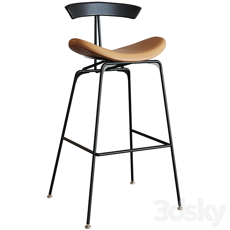 Bar stool Ant Bar Stool Chair 3DS Max - thumbnail 1