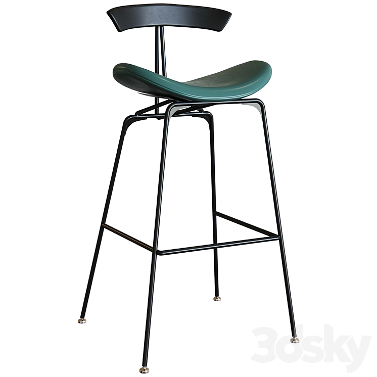 Bar stool Ant Bar Stool Chair 3DS Max - thumbnail 2