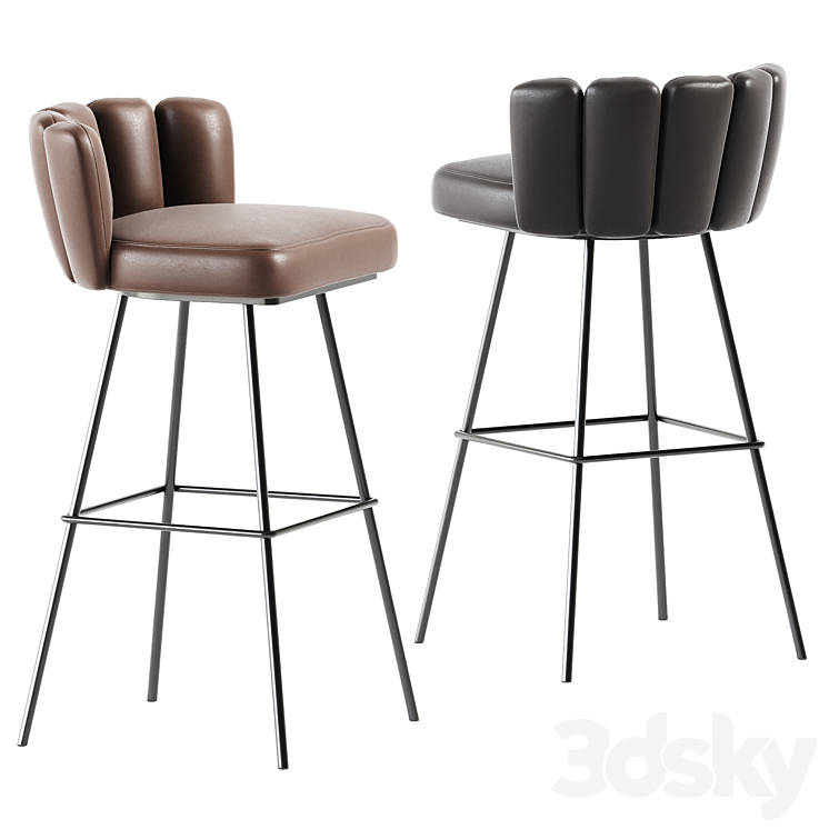 GAIA Barstool By KFF \/ Bar stool 3DS Max Model - thumbnail 2