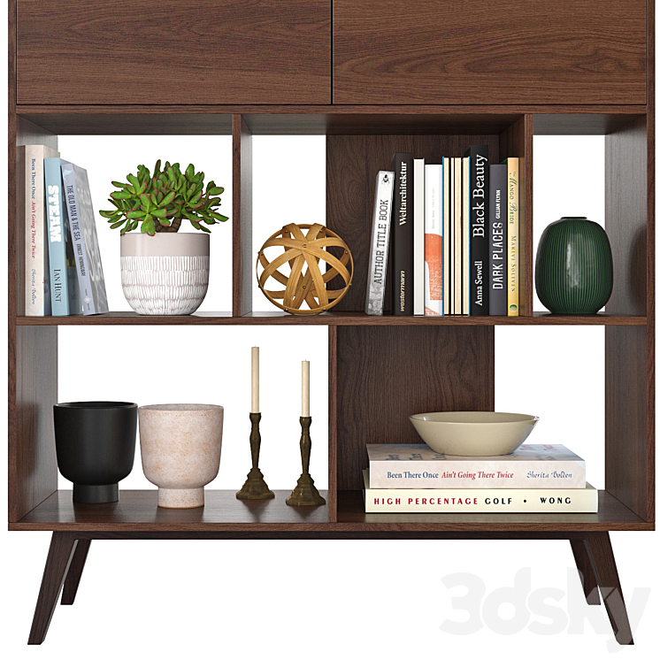 Bookcase Hazel Rack 3D model