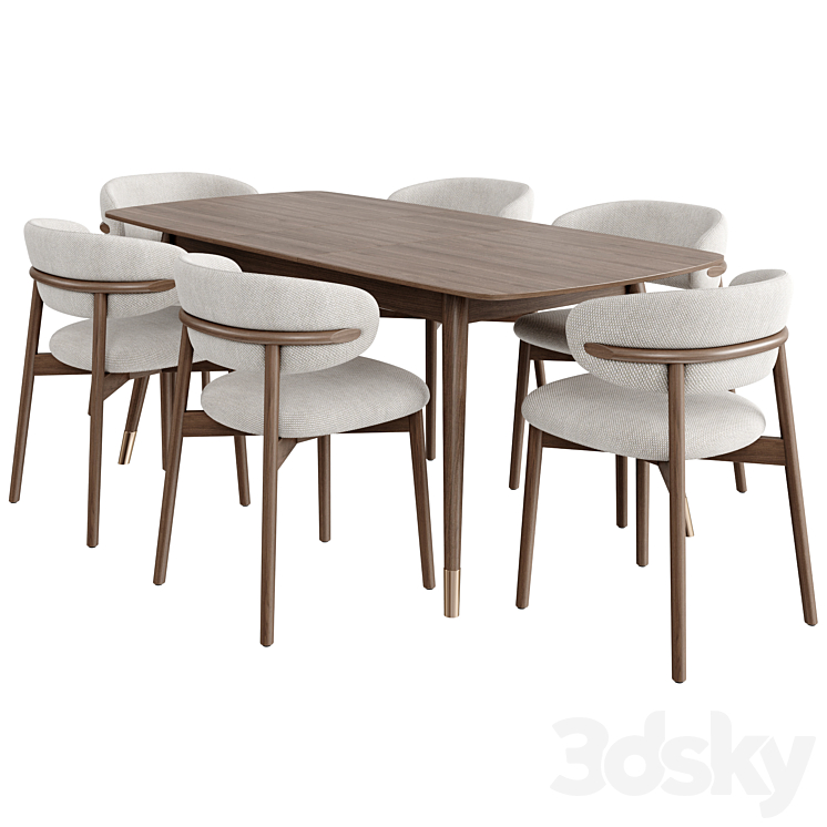 Dinning Set 47 3D Model