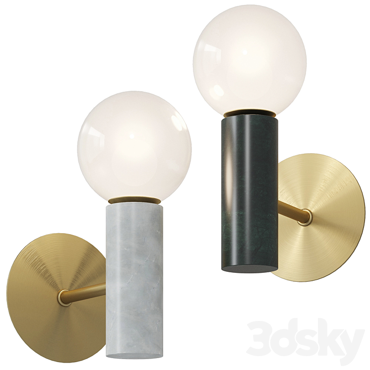 Wall lamp ST Luce Pietra 3DS Max Model - thumbnail 1