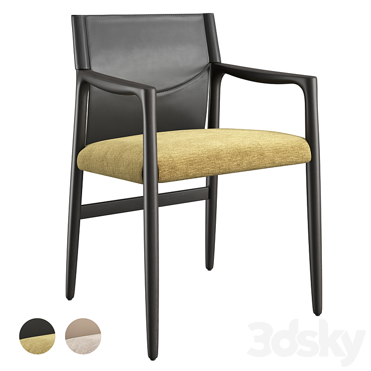 Porada SVEVA Chair in 2 colors 3DS Max Model - thumbnail 1