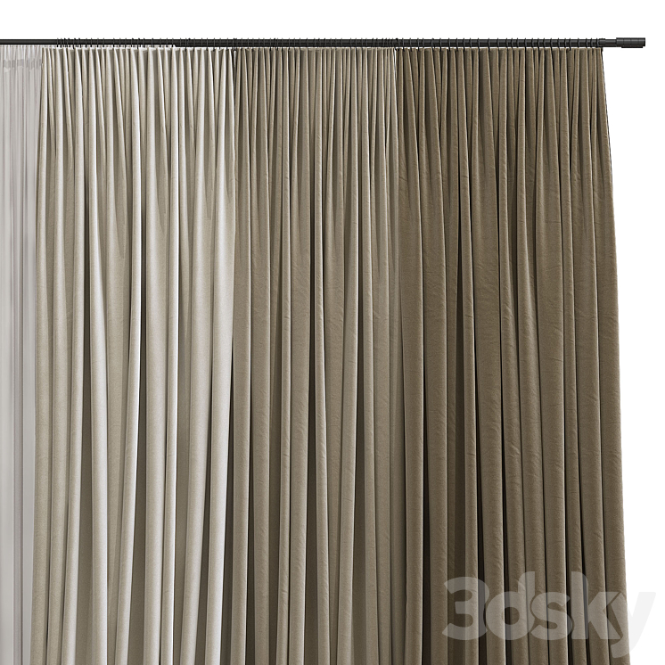 Curtain 985 3DS Max Model - thumbnail 2