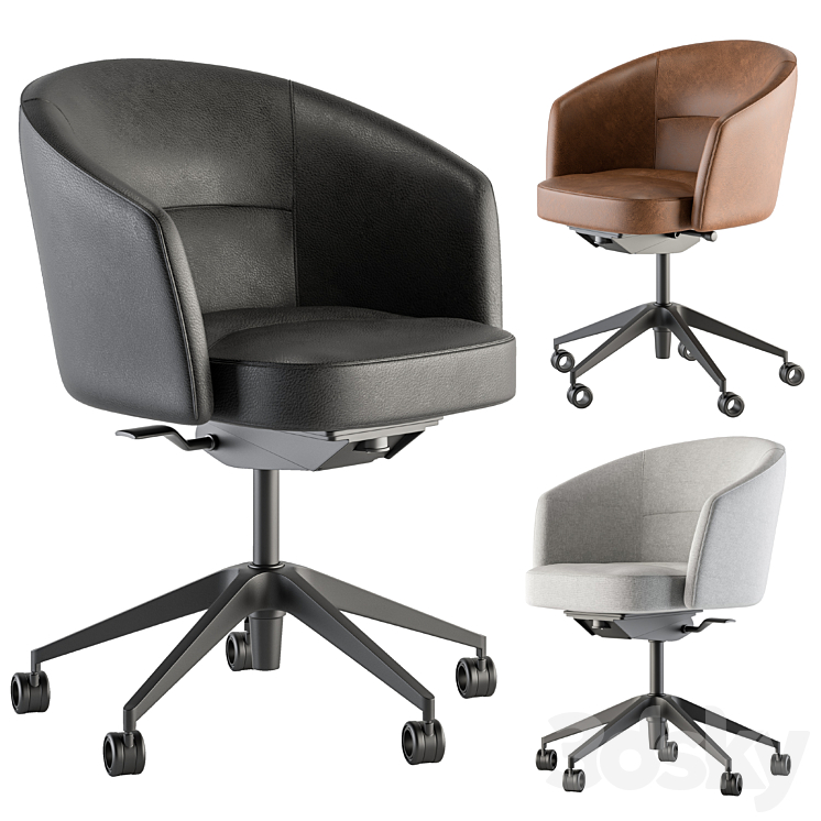 Office Chair – Set 18 3DS Max - thumbnail 1