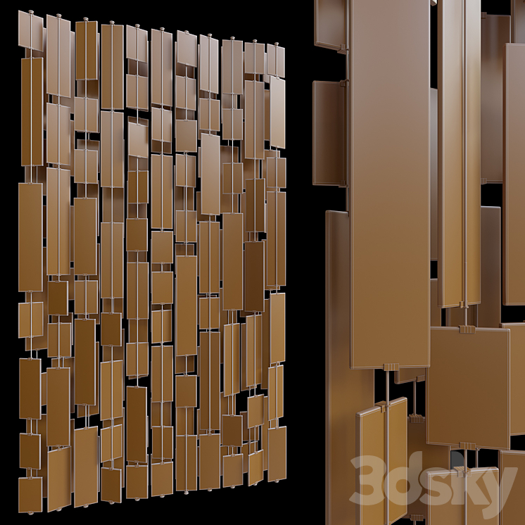 Decorative screen partition Vargov Design 3DS Max - thumbnail 2