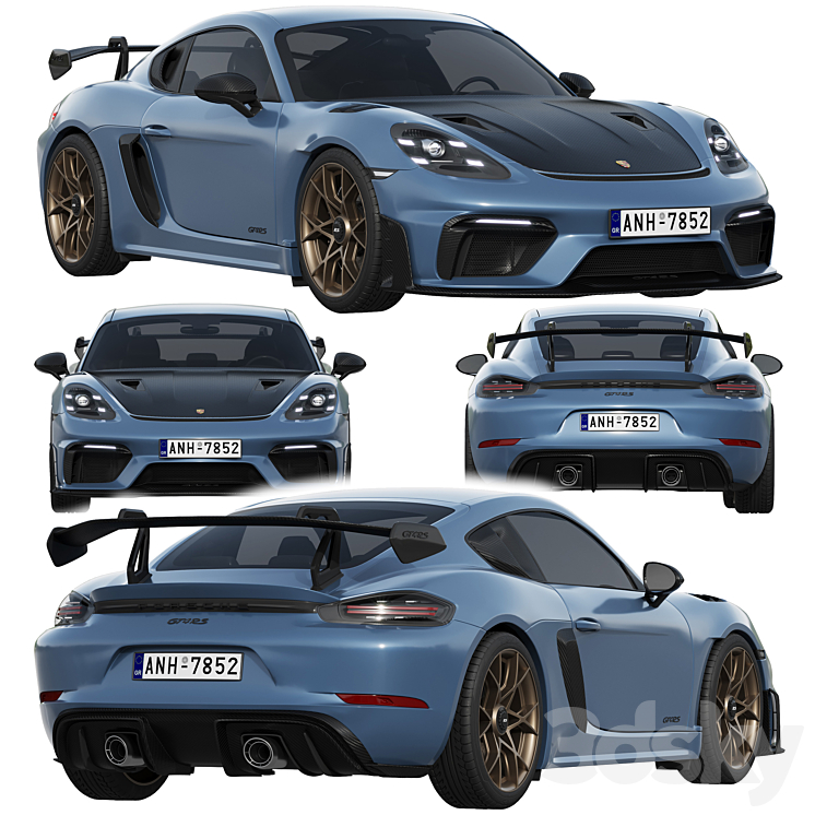 Porsche 718 Cayman GT4 RS 2022 Free Download