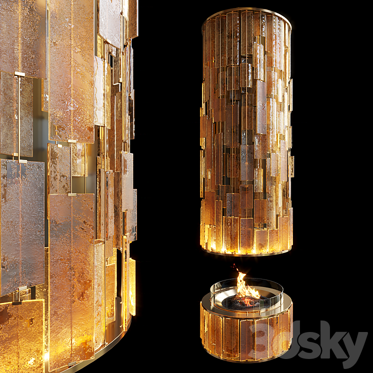 Fireplace Colorice – Vargov Design 3D Model
