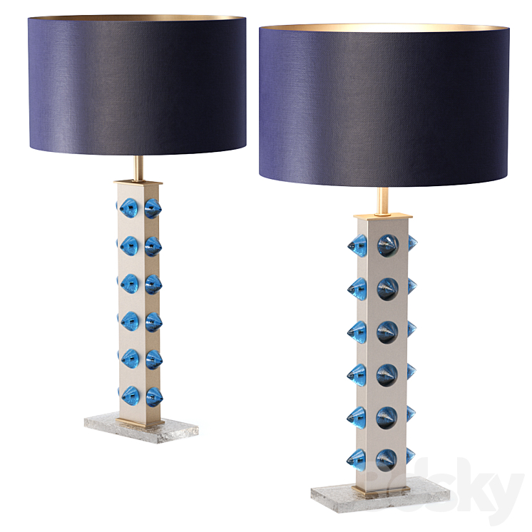 Pair of table Lamp by LA Studio 3DS Max - thumbnail 1