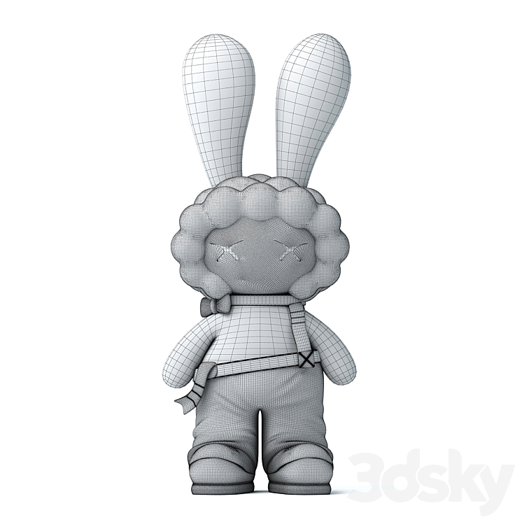 rabbit toys 3DS Max Model - thumbnail 2