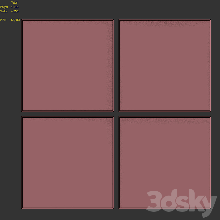 Picture Frame Set 512 Frame 3D model