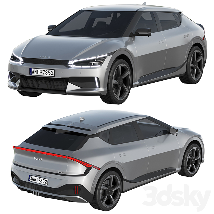 Kia EV6 GT 2022 3D Model Free