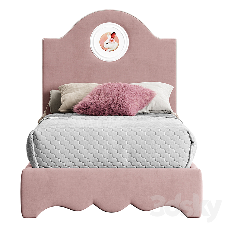 Bunny baby bed Manifesto 3DS Max Model - thumbnail 2
