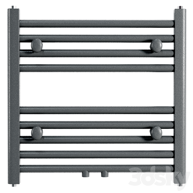 Raina Horizontal Flat Panel Towel Rail Towel rail 3D model