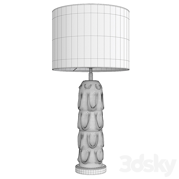 Aqua crystal vase table lamp liang and eimil gabor 3DS Max - thumbnail 2