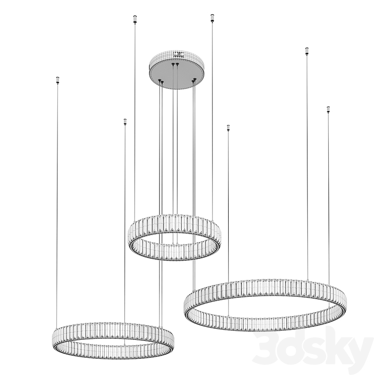Divinare RENATA 1135Q17 SP-106 - Pendant light - 3D model