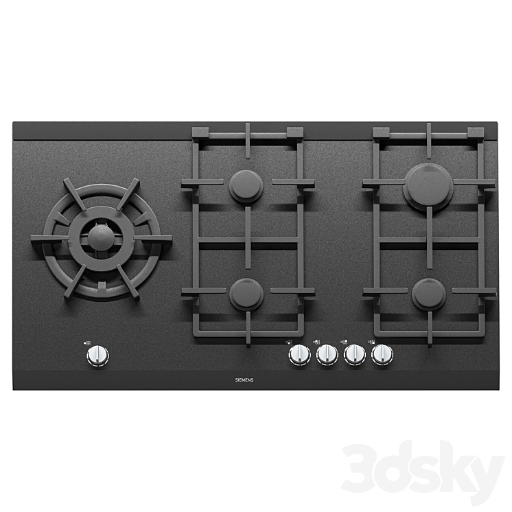 Gas hob iQ700 Kitchen appliance 3D model