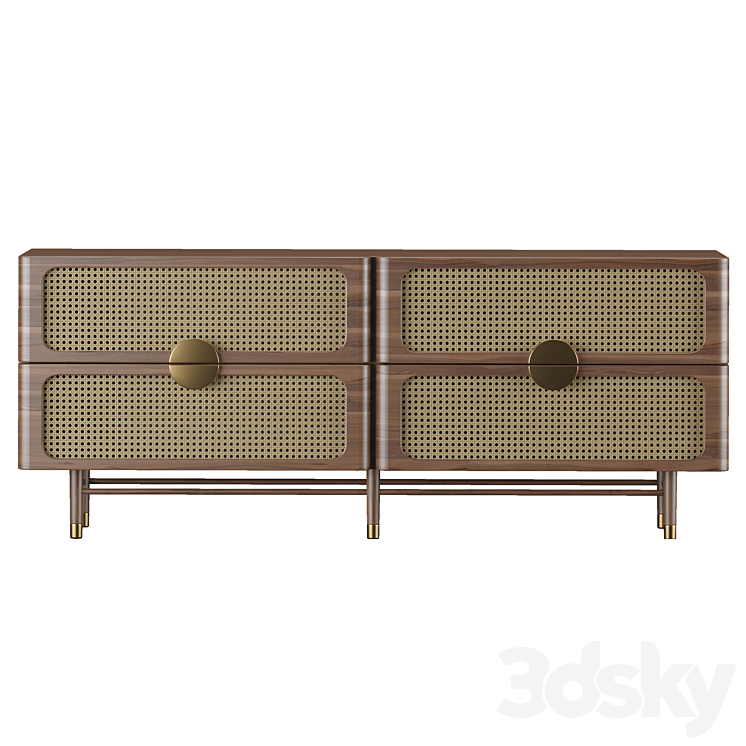 Sideboard Chest of Drawer 08 3DS Max Model - thumbnail 1