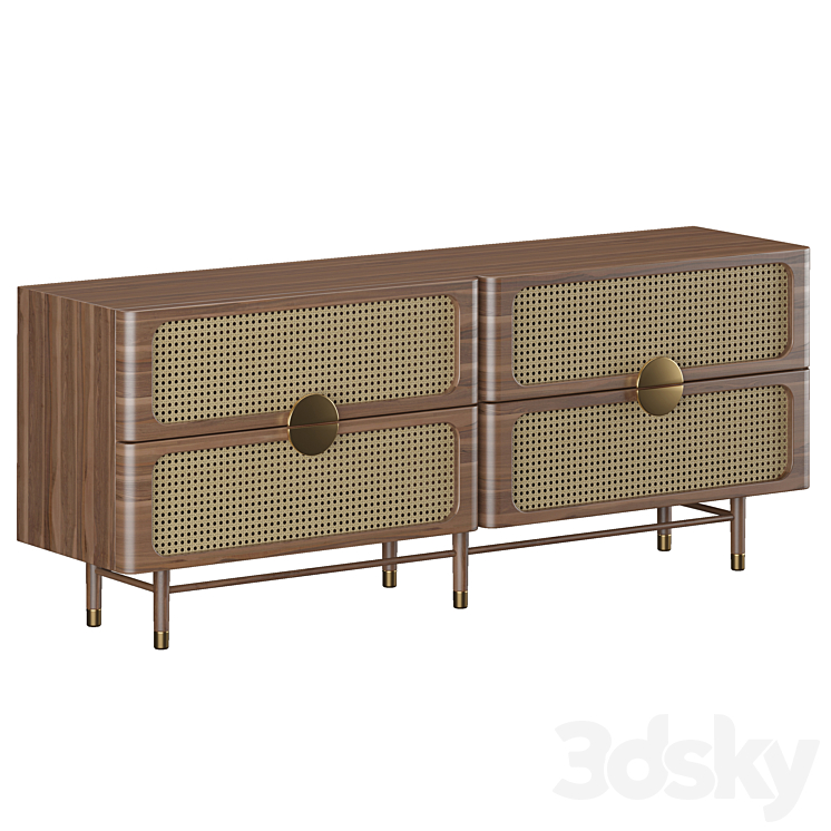 Sideboard Chest of Drawer 08 3DS Max Model - thumbnail 2