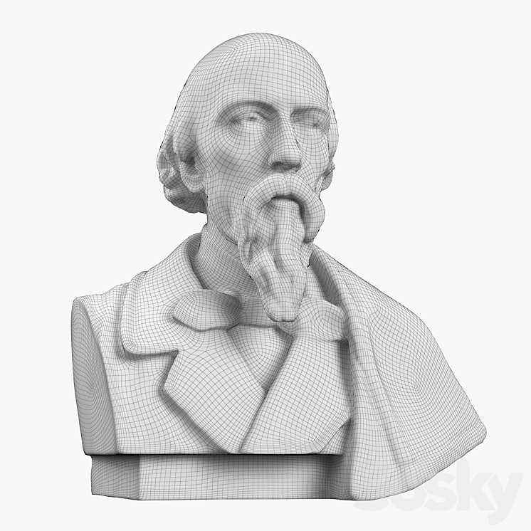 Nekrasov Nikolai Alekseevich - Sculpture - 3D model