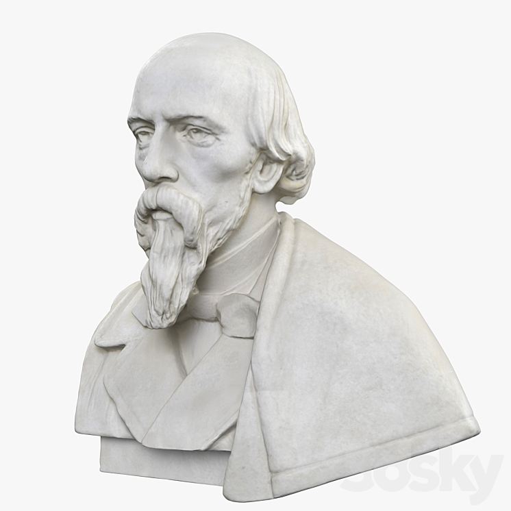 Nekrasov Nikolai Alekseevich - Sculpture - 3D model