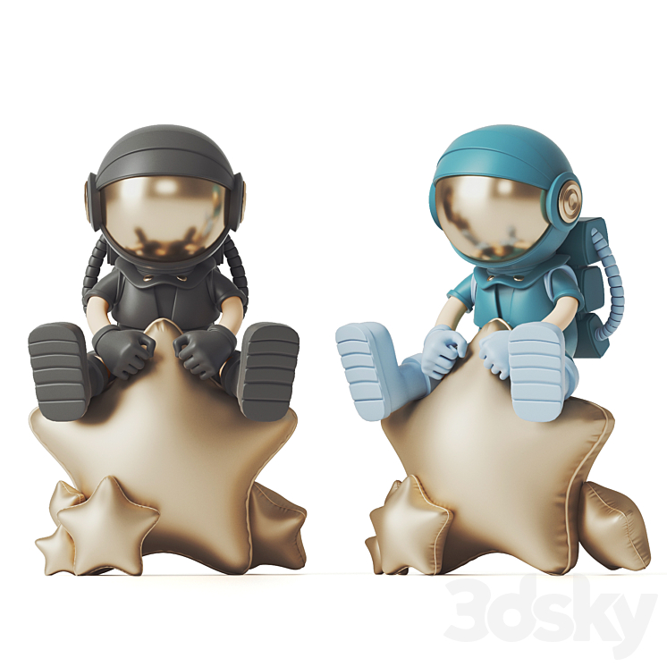 Astronaut Figure 3DS Max - thumbnail 1