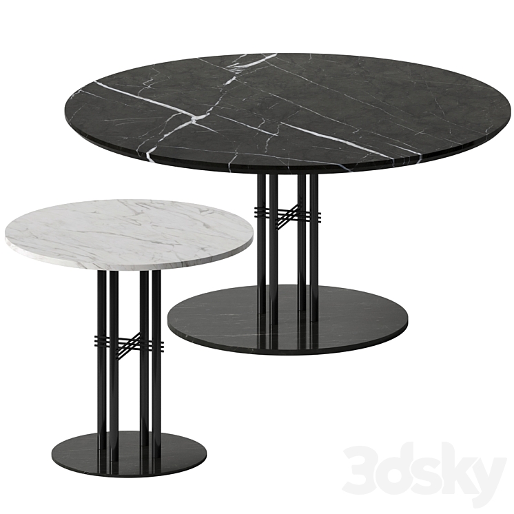TS Column Dining Table by GUBI 3DS Max - thumbnail 1