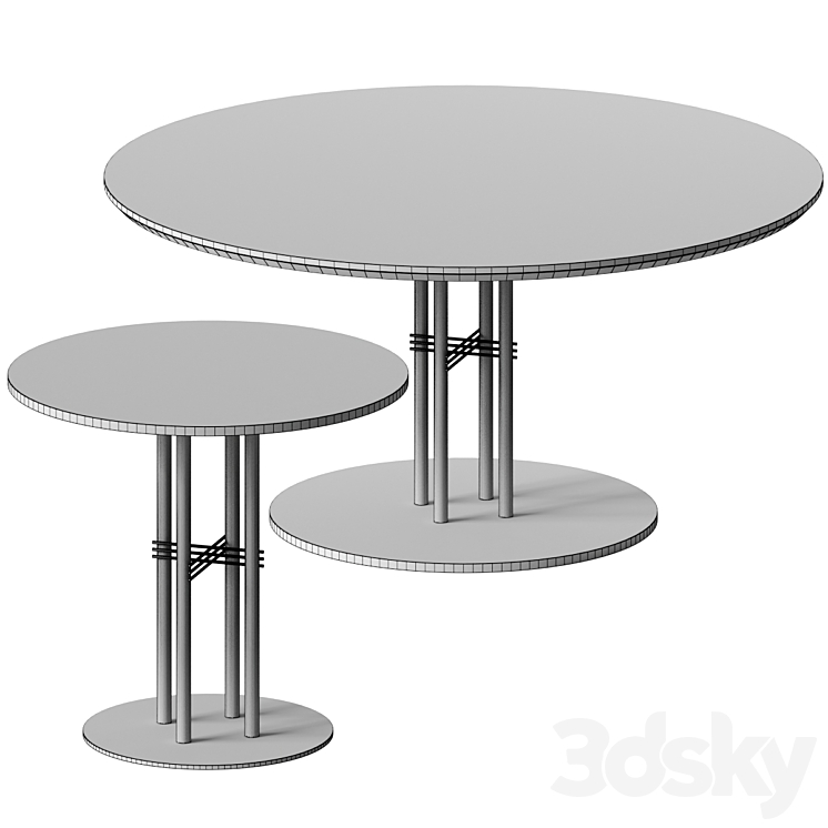 TS Column Dining Table by GUBI 3DS Max - thumbnail 2