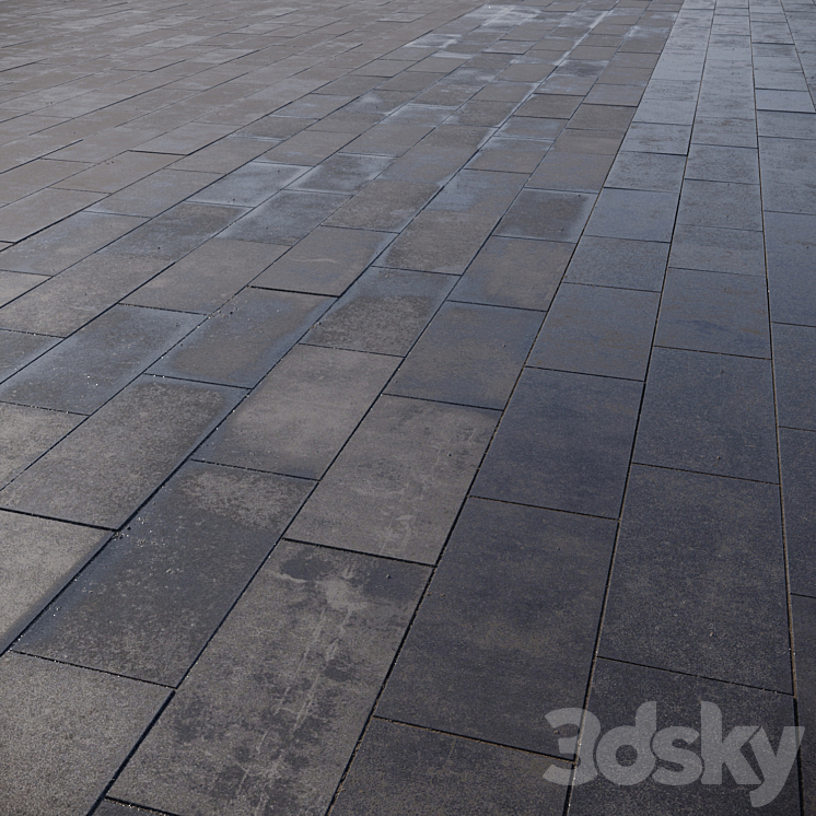 Paving slabs 600x300 mm Free Download