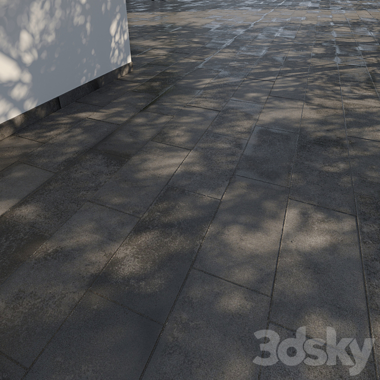 Paving slabs 600x300 mm 3D Model Free