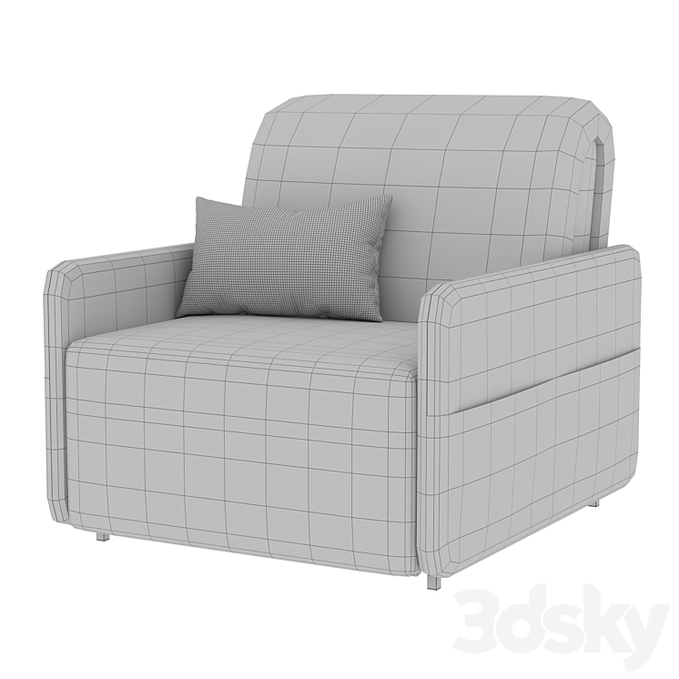 Hoff armchairbed Boston 3D model
