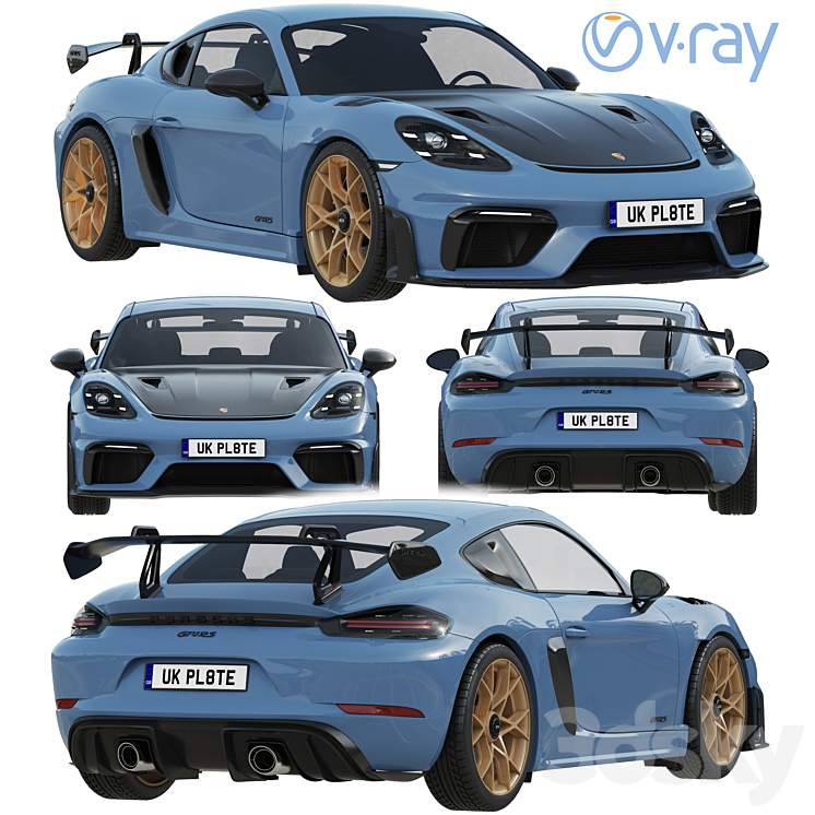 Porsche 718 Cayman GT4 RS 2022 Free Download
