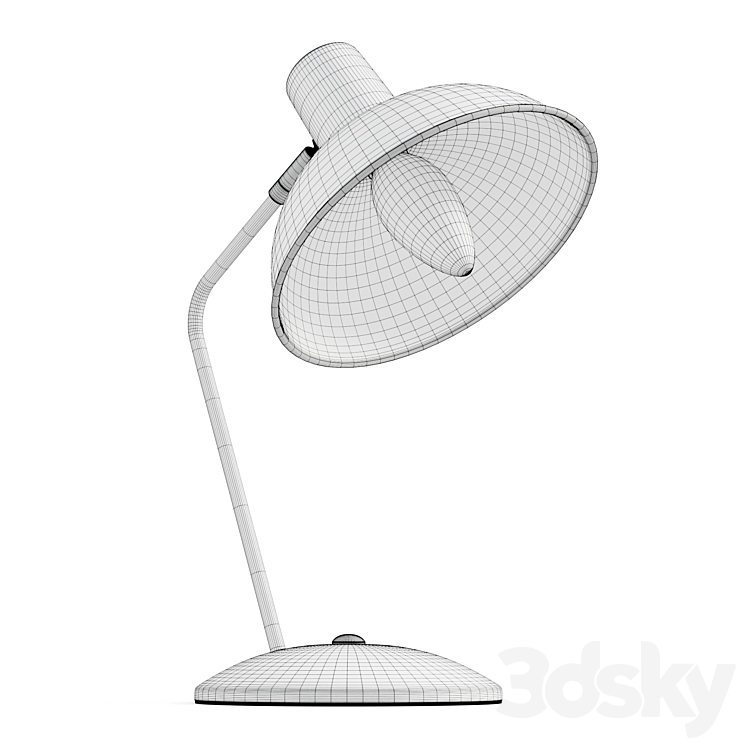 Blush and Brass Desk Lamp Table lamp 3D model