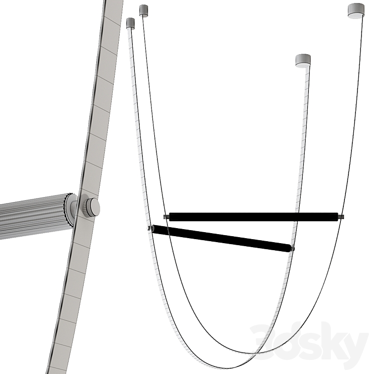 Wireline Pendant light by Flos Lampatron NUTTA 3D Model Free