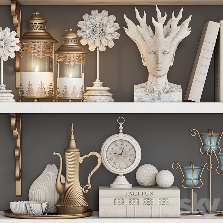 decorative set_42 3D Model Free