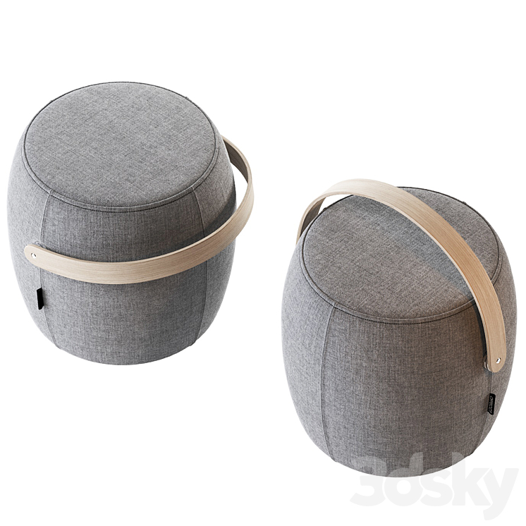 Pouf CARRY ON Offecct 3DS Max Model - thumbnail 2