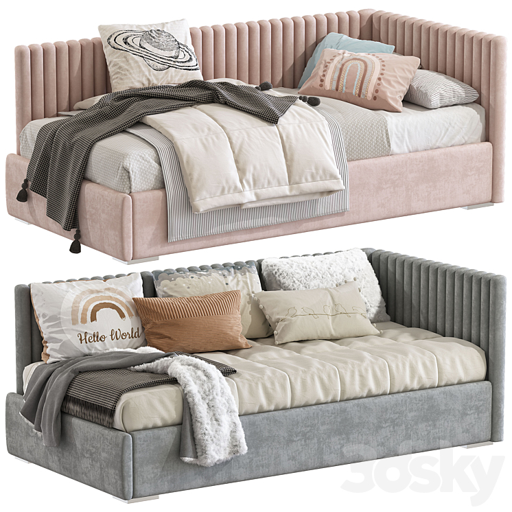Children’s bed-sofa in modern style 241 3DS Max - thumbnail 1