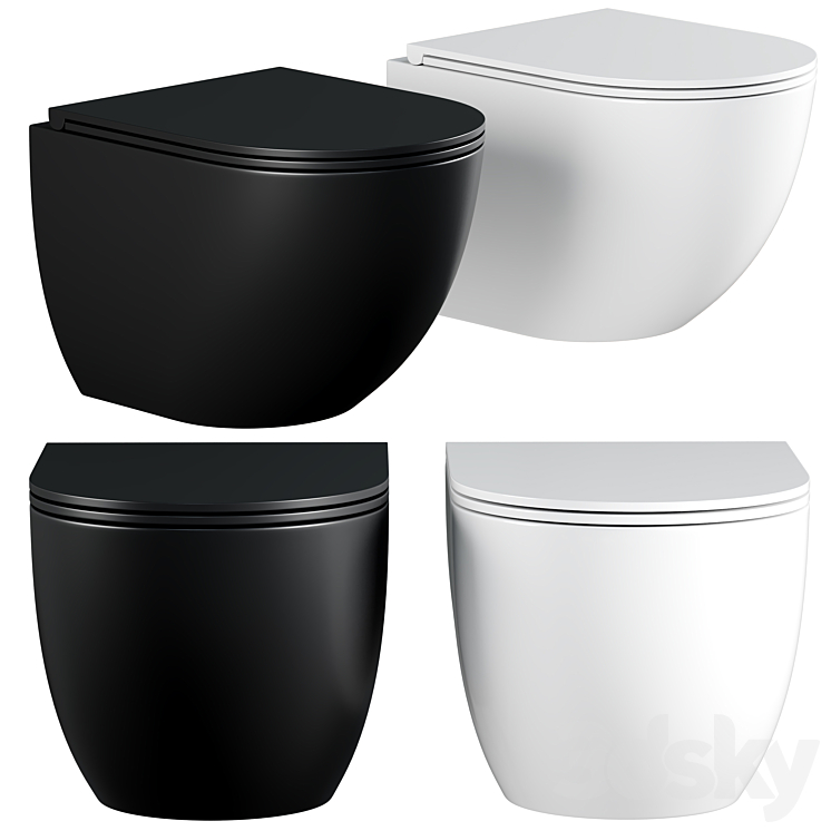 Toilet WeltWasser Merzbach 004 GL-WT 10000003661 3D Model