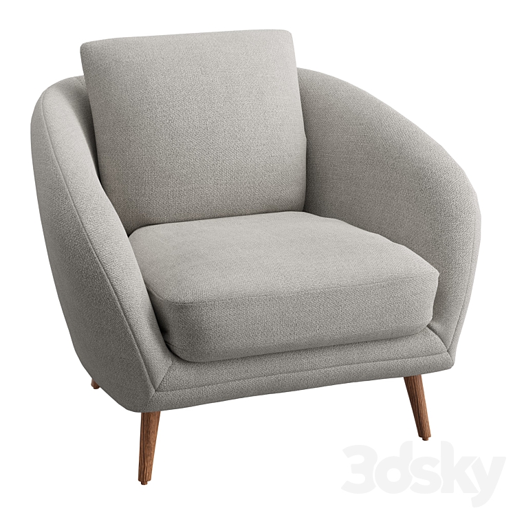 Hanna chair Arm chair 3D model