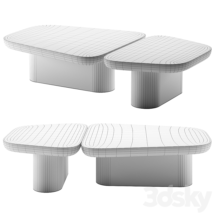 PANGEA Coffee Table By Secolo 3D Model