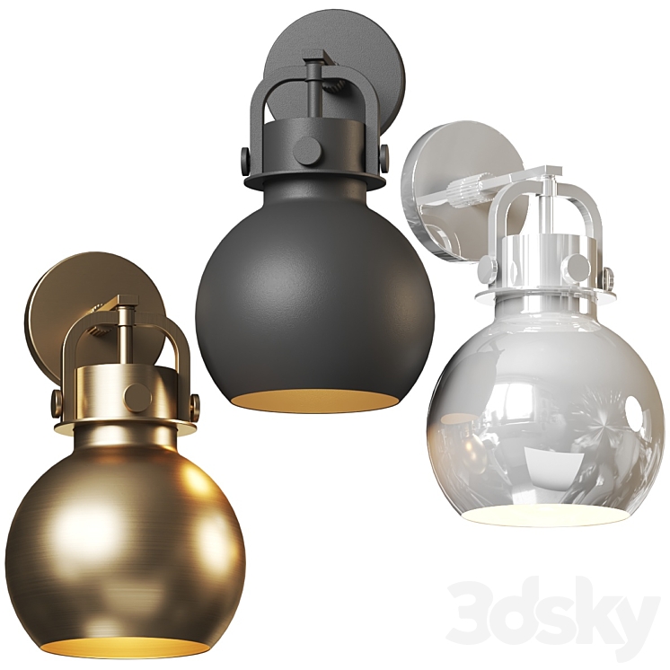 Amalie Wall Sconce by Alder & Ore Wall light 3D model