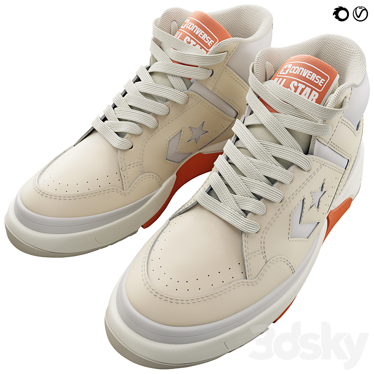 Converse Weapon Cx Mid 3D Model Free